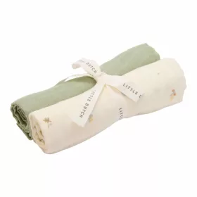   Little Dutch muszlin textilpelenka 70x70 cm 2 db Forest Treasures & Sage